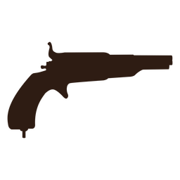 Pistol silhouette wild west PNG Design Transparent PNG