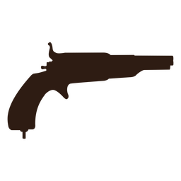 Silueta de pistola salvaje oeste Diseño PNG