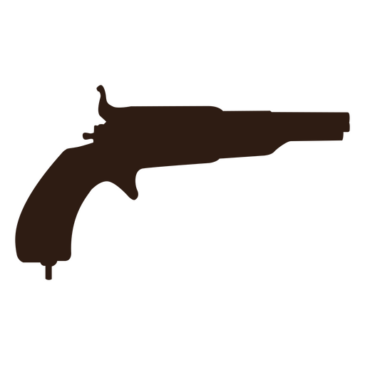 Pistol silhouette wild west PNG Design