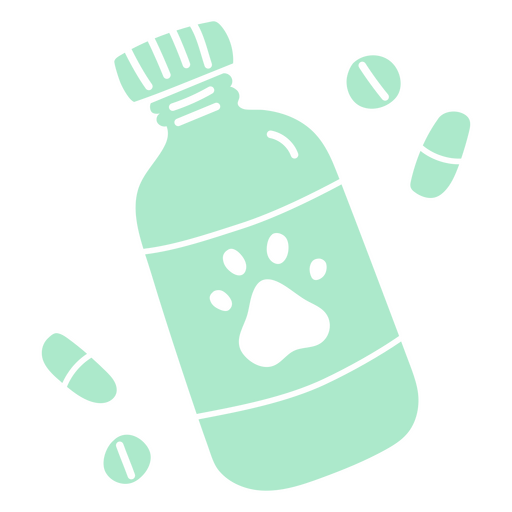 Botella de medicina para mascotas