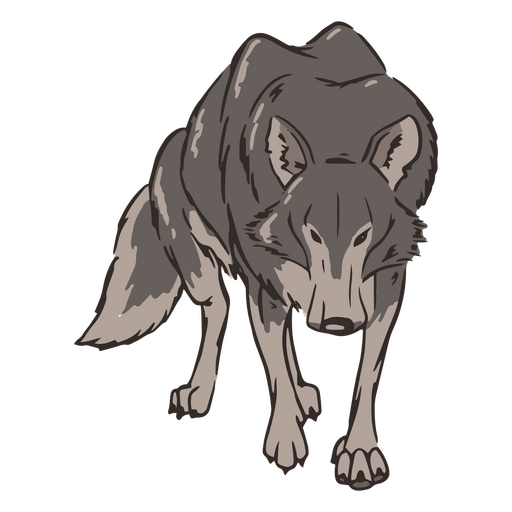 Nature wolf animal PNG Design
