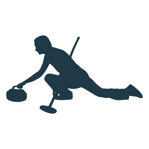 Curling-Sport-Silhouette PNG-Design