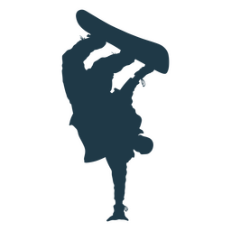 Snowboard-Wintersport-Silhouette PNG-Design