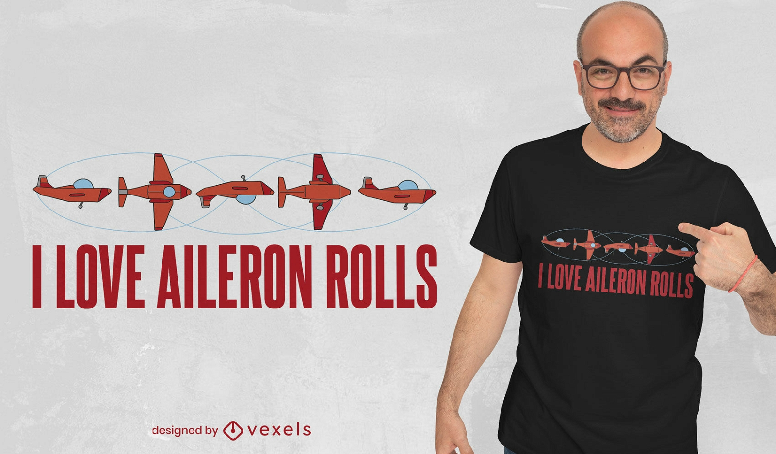 Diseño de camiseta de transporte volador de aviones.