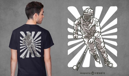 Bandy sport player t-shirt design