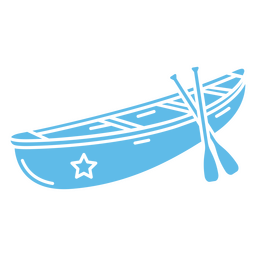 Simple water canoe PNG Design