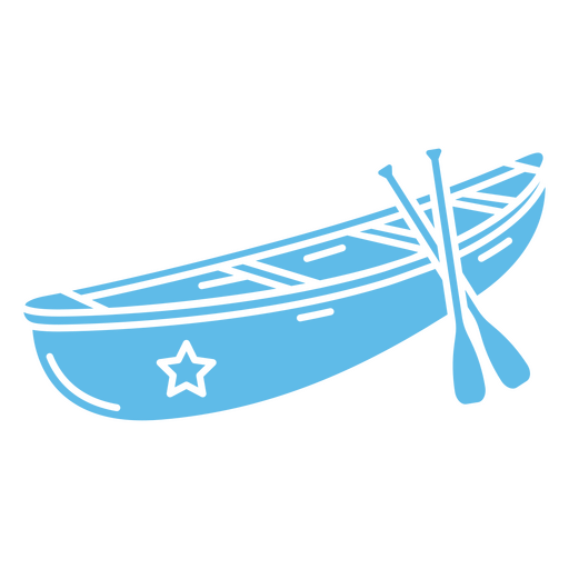 canoa de água simples Desenho PNG