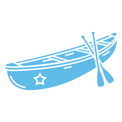 Simple water canoe PNG Design