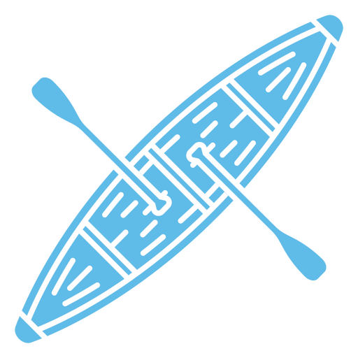 Kayak de actividad acu?tica simple Diseño PNG