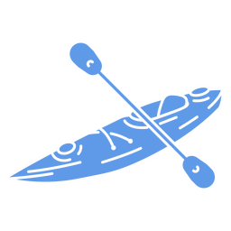 Kayak deportivo de actividad acuática simple Diseño PNG