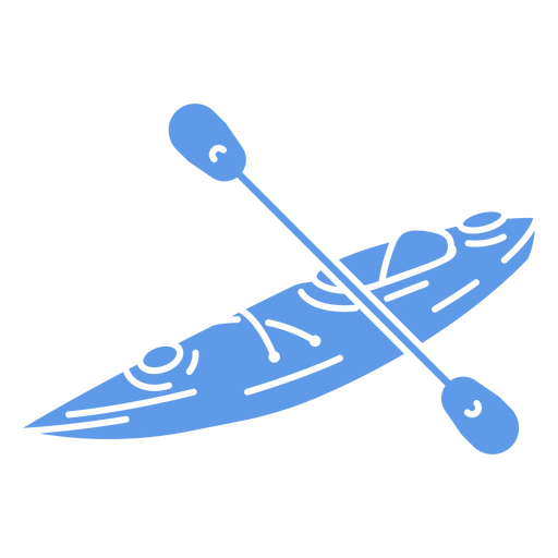 Kayak deportivo de actividad acu?tica simple Diseño PNG