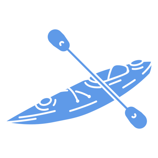 Kayak deportivo de actividad acuática simple Diseño PNG