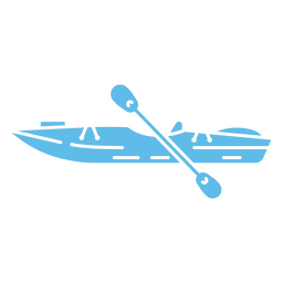 Simple water sport kayak PNG Design Transparent PNG
