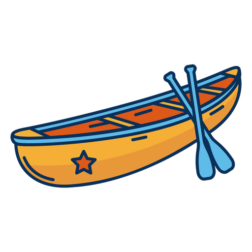 Kayak para deportes acuáticos Diseño PNG