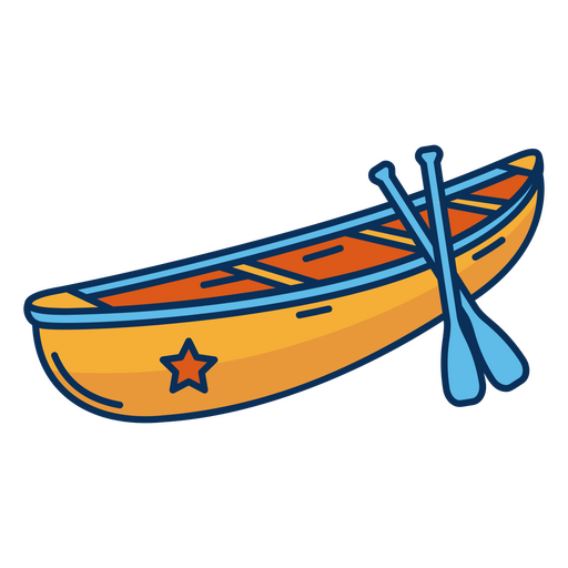 Water sport kayak PNG Design