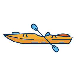 Water activity hobby kayak PNG Design Transparent PNG