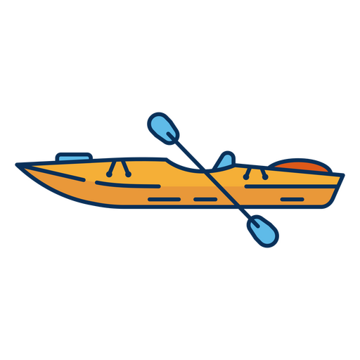 Kayak para actividades acu?ticas Diseño PNG