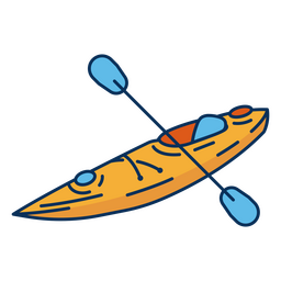 Water hobby kayak PNG Design