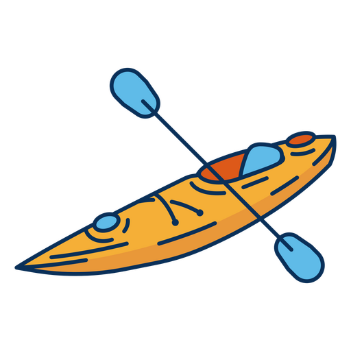 Kayak acuático Diseño PNG