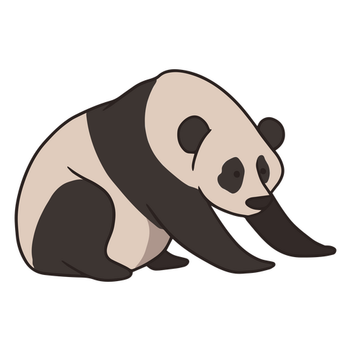 Design PNG E SVG De Cabeça De Panda Desenhada à Mão Fofa Para Camisetas