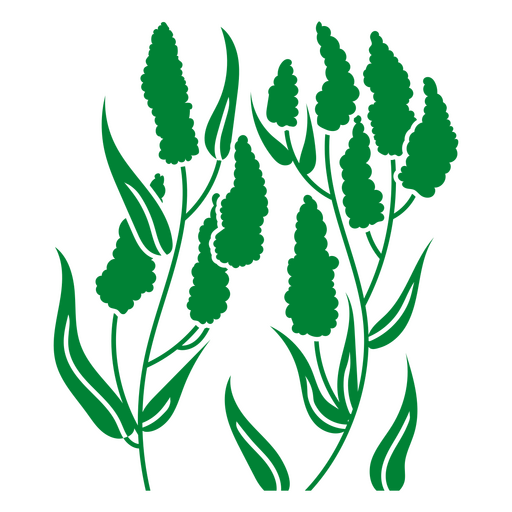 Pickerelweed monocromático Diseño PNG