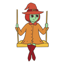 Witch magic character PNG Design Transparent PNG