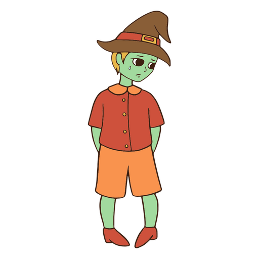 Personaje de criatura mágica brujo Diseño PNG