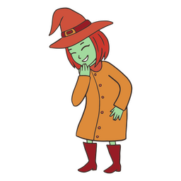 Witch laughter character PNG Design Transparent PNG