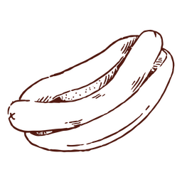 Einfaches Hotdog-Fastfood PNG-Design