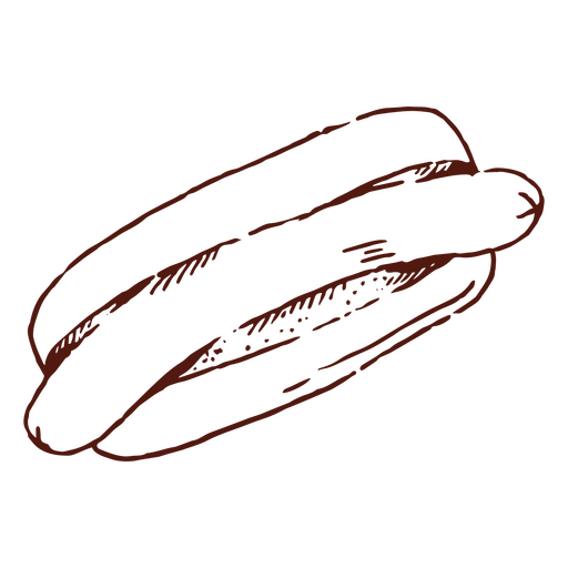 Simple hot dog meat food PNG Design