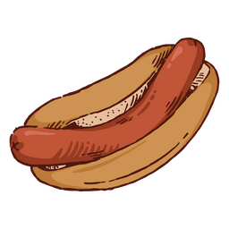 Fast-food de carne de cachorro-quente Desenho PNG