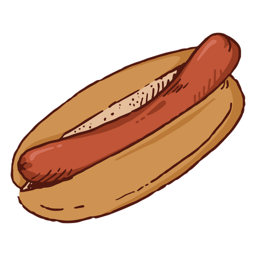 Comida rápida para perros calientes Diseño PNG