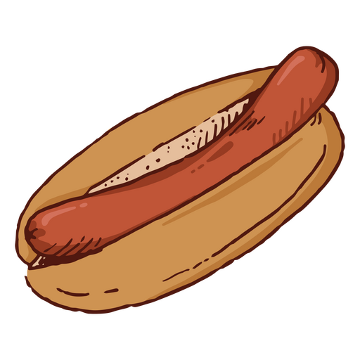 Hot dog fast food PNG Design