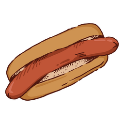 comida para perros calientes de carne Diseño PNG
