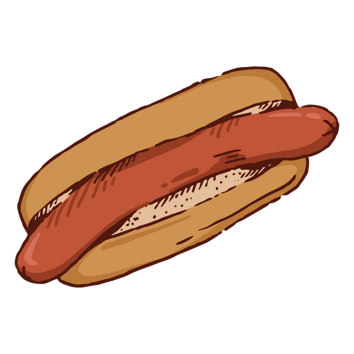 Comida de cachorro-quente de carne Desenho PNG