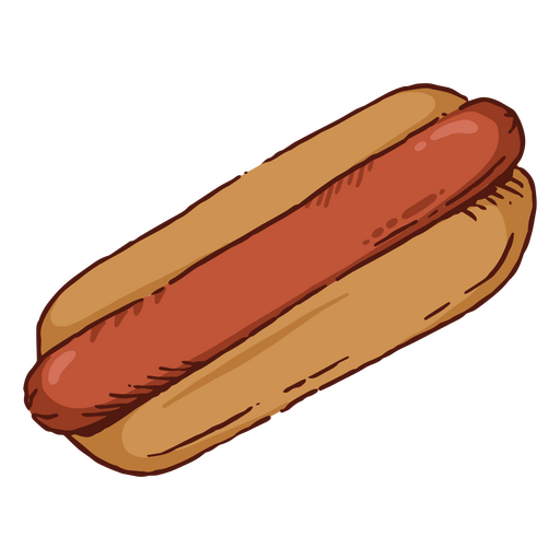 Hot dog street food PNG Design