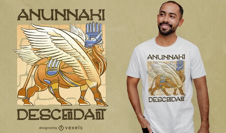 Anunnaki egyptian god t-shirt design