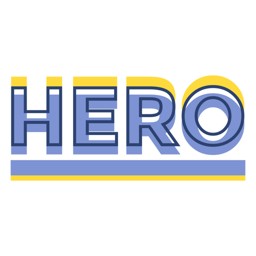 Hero-Farbstrich-Zitat PNG-Design