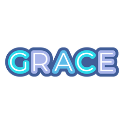 Cita de trazo de color de gracia Diseño PNG