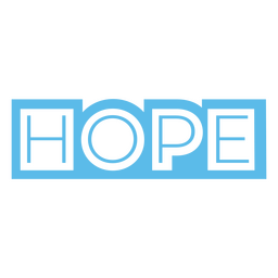 Hope filled stroke quote PNG Design