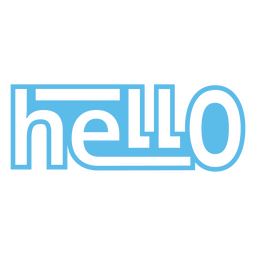 Hello filled stroke quote PNG Design
