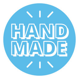 Handgemachtes ausgeschnittenes Abzeichen PNG-Design