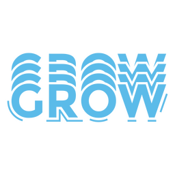 Grow monochromatic quote PNG Design Transparent PNG