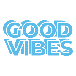 Good vibes monochromatic quote PNG Design