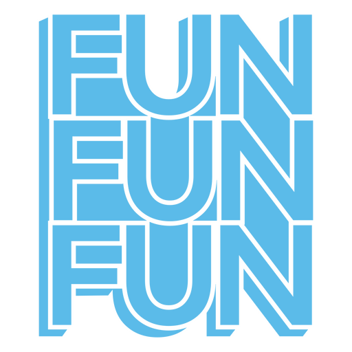 Fun popular word PNG Design