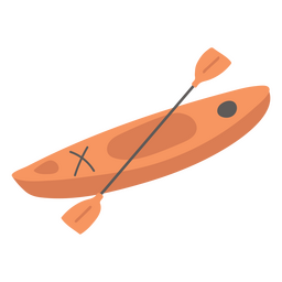 Kayak flat boat PNG Design