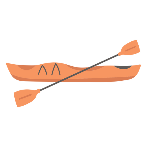 Kayak perfil plano Diseño PNG