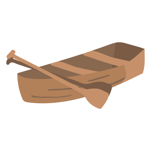 Canoe flat transport PNG Design