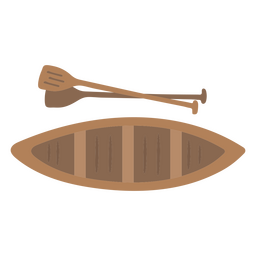 Canoa plana zenital Desenho PNG