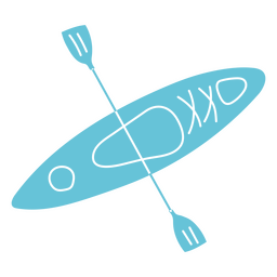 Kayak cut out zenithal PNG Design